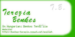 terezia benkes business card